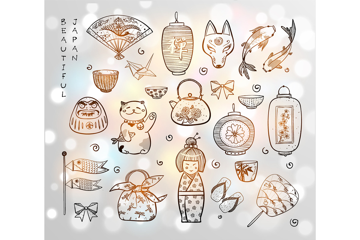 Japanese doodles, an Illustration by Elina_Li (Photo 12 of 13)