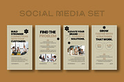 Corporate Social Media Post Template, a Social Media Template by MightyDesign (Thumbnail 1 of 6)