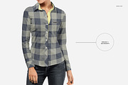 Women Dress Shirt Mockup Set, a Shirt Mockup by Creatsy (Thumbnail 2 of 9)