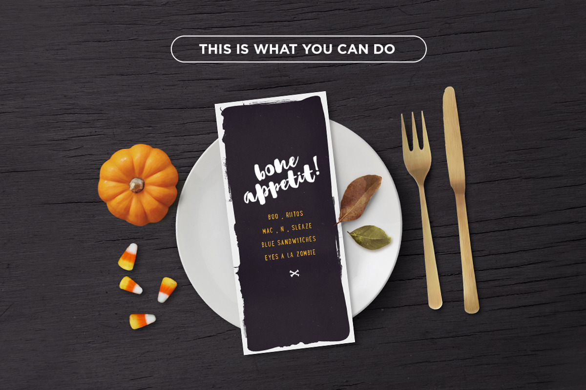 Mockup · Fall Stationery Scene, a Print Template by tomodachi studio (Photo 4 of 4)