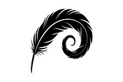 Vintage Feather Swirl SVG Bundle, an Illustration by Creativeshirt (Thumbnail 17 of 31)