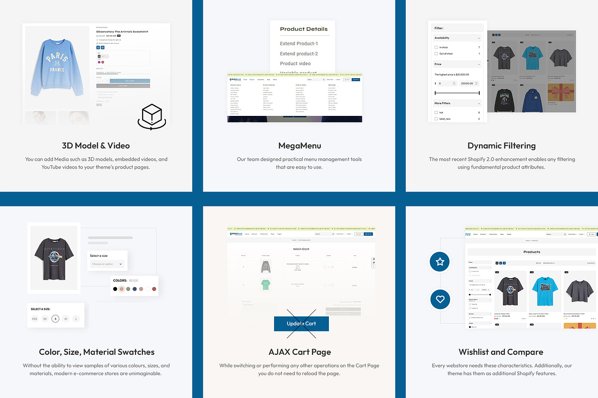 T-Shirt Printing | Shopify Theme, a Shopify Template by LogicGo Shopify Experts (Photo 6 of 7)