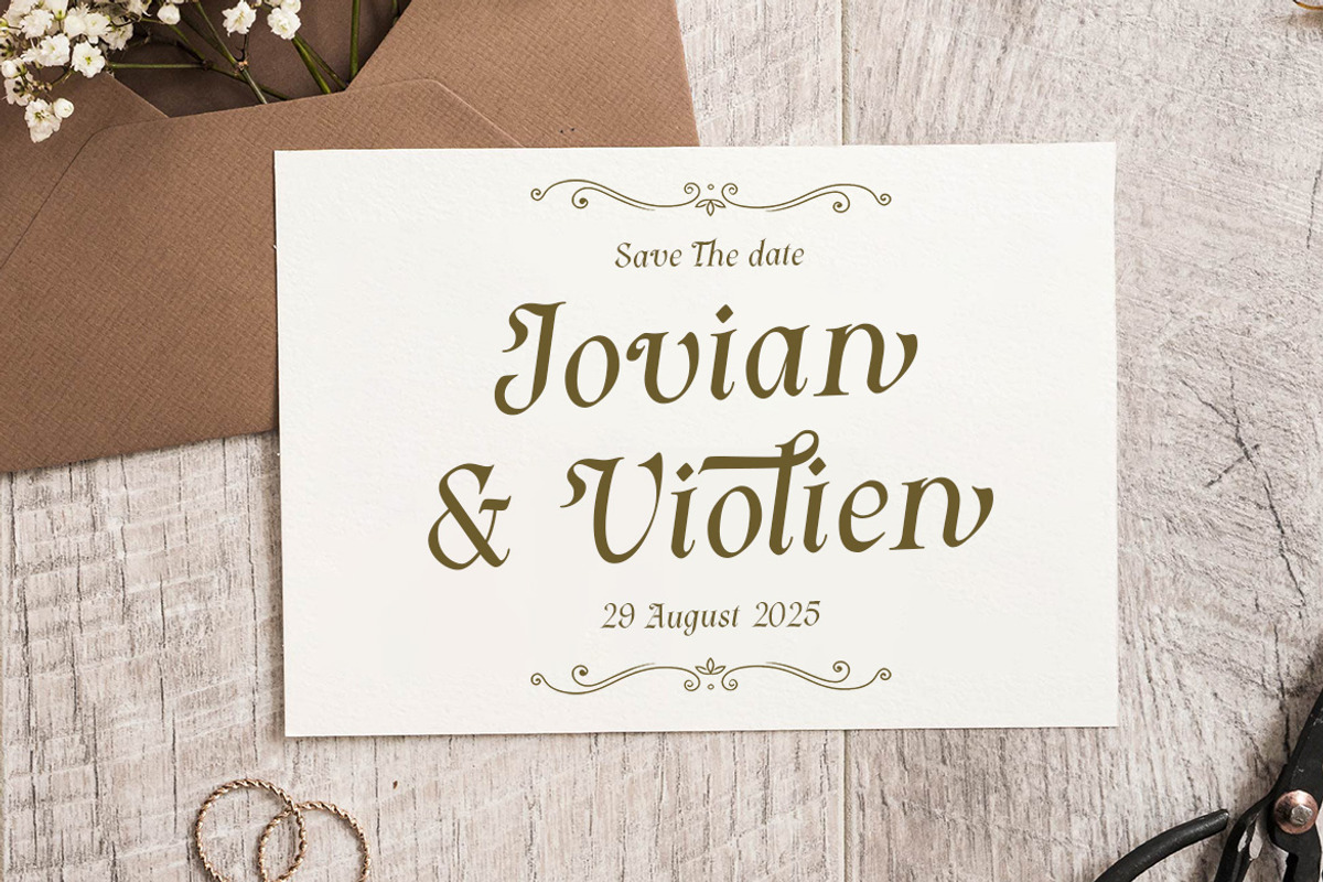 Luxury Goldish – Elegant Serif Font, a Serif Font by MERCI STUDIO (Photo 5 of 8)