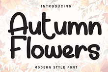 Auntumn Flowers | Script Font