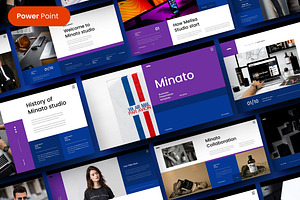 Minato – Business PowerPoint Templat, a Presentation Template by Dens Creative Studio