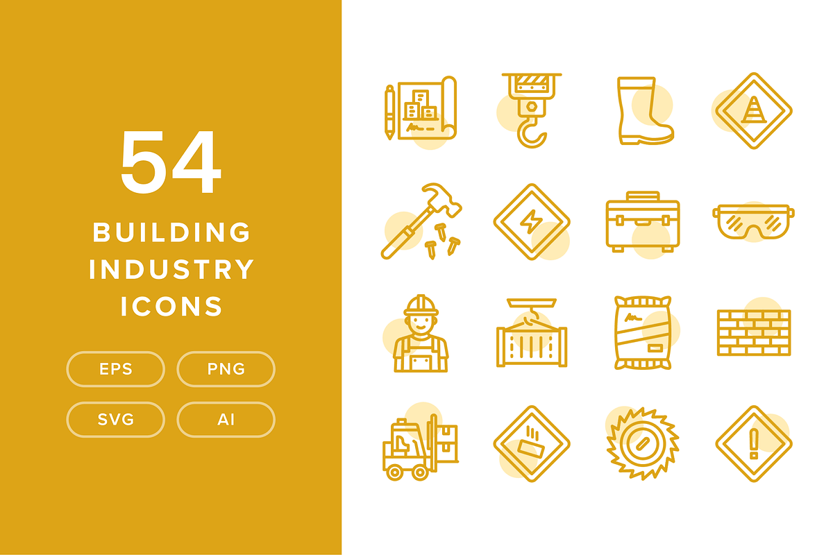 54 Building Industry Icons, an Icon by Furnace (Photo 1 of 5)