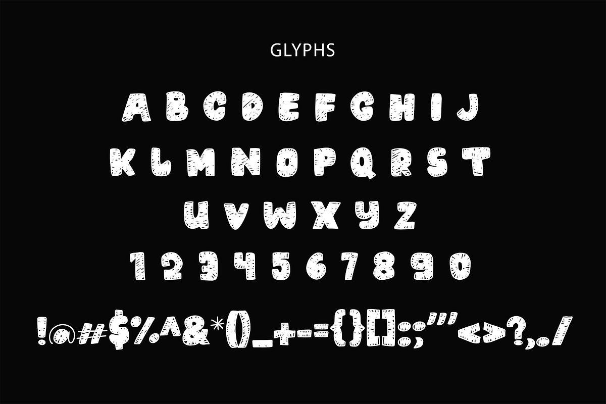 Chalk Sketch Display Font, a Font by Formatika Studio (Photo 6 of 6)