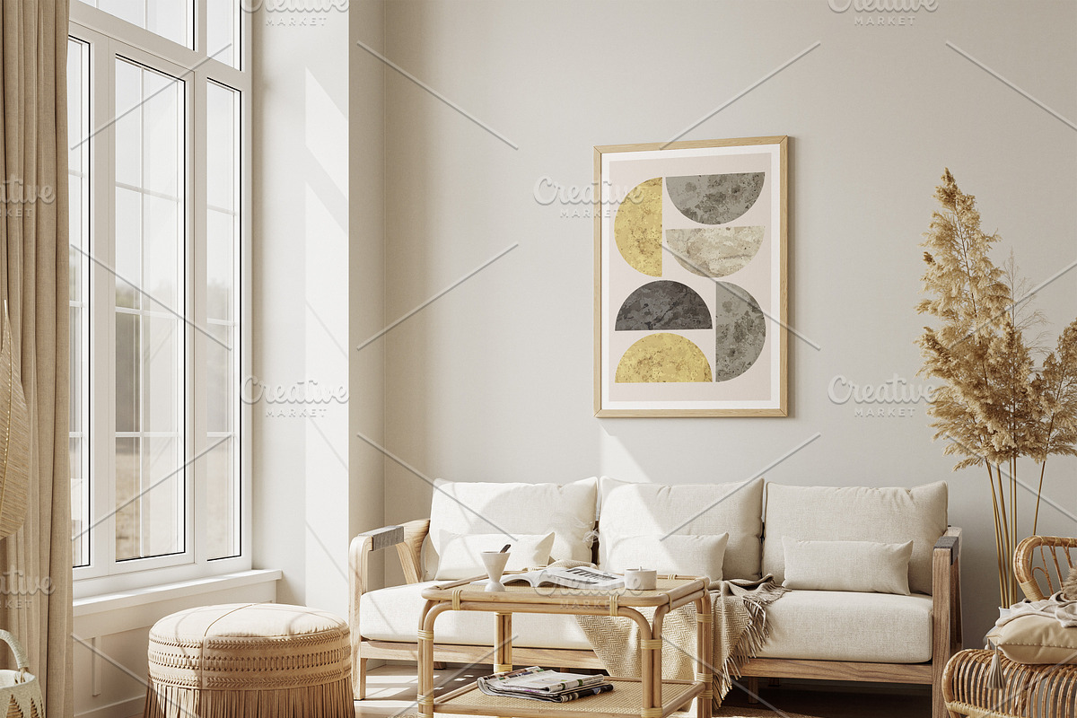 Textured Geometric Wall Art Print, a Background Graphic by C Design Studio (Photo 6 of 7)