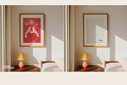 Bedroom Art Frame Mockup | DIN A, a Mockup by momomockps (Thumbnail 7 of 9)