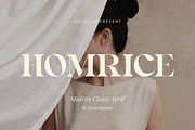 Homrice – Modern Classy Serif, a Serif Font by BrandSemut (Thumbnail 1 of 12)