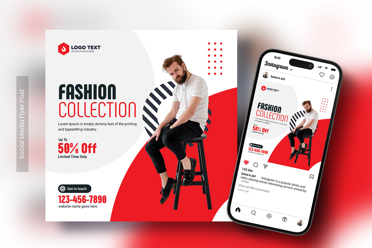 Social Media Flyer Post Template, a Social Media Template by zahidhossainalif (Photo 4 of 5)
