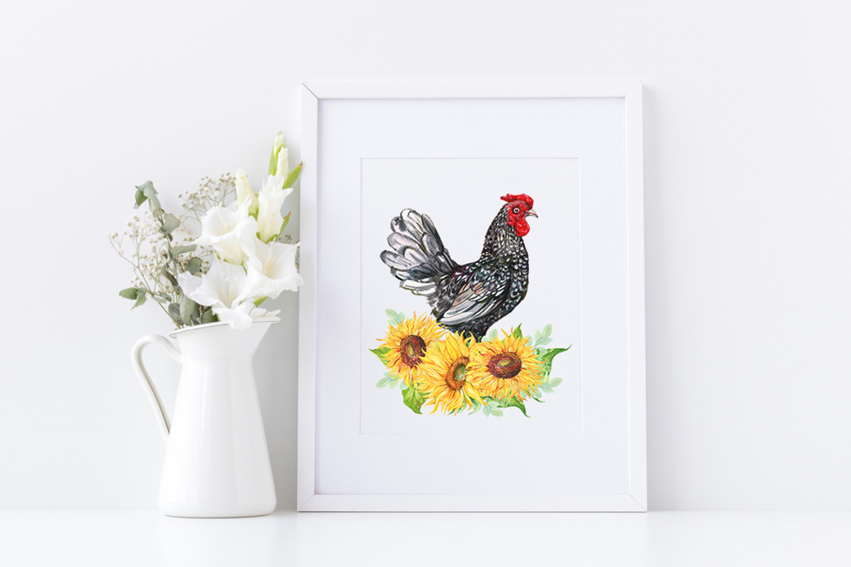 Bird Farm watercolor clipart, an Animal Illustration by MitrushovaArt (Photo 3 of 5)