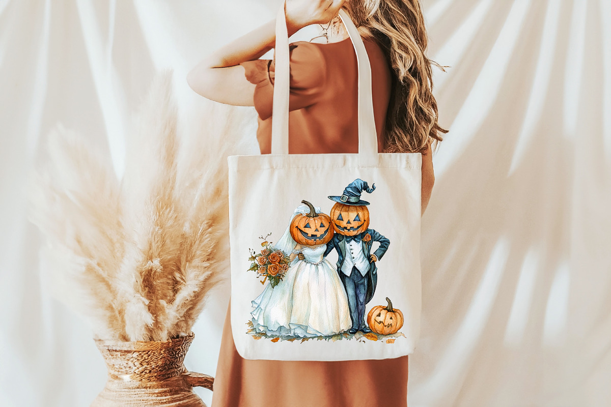 Halloween Wedding Invitation Clipart, an Illustration by Pixels.Craft (Photo 4 of 7)