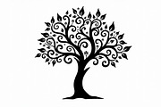 Tree Silhouette SVG Bundle, an Illustration by Creativeshirt (Thumbnail 13 of 13)