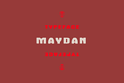 Maydan Typeface, a Font by Maybe This Color (Thumbnail 1 of 3)