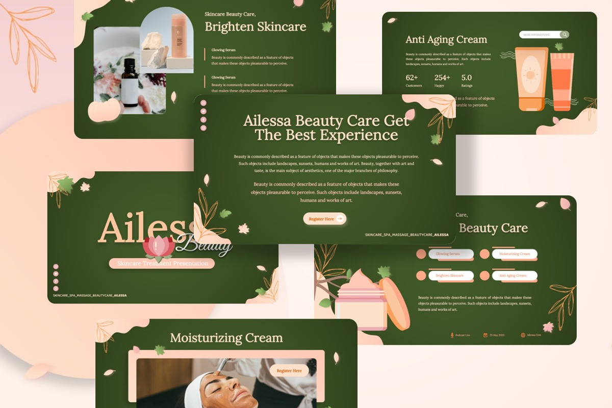 Ailessa - Skincare Googleslide, a Presentation Template by Dhabee (Photo 2 of 8)
