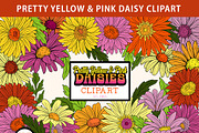 Retro Daisy Clipart, a Decorative Illustration by SLS Lines (Thumbnail 5 of 5)