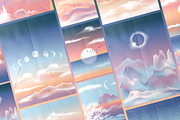 Landscape creator. Foggy sunrise, an Object Graphic by Julie&Taily (Thumbnail 23 of 30)