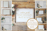 BUNDLE: 8 Aged Mockups 8x10&11x14, a Print Template by WeLivedHappilyEverAfter (Thumbnail 2 of 6)