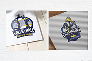 12 Female Volleyball Badge Logo, a Branding & Logo Template by Guavanaboy (Thumbnail 3 of 3)
