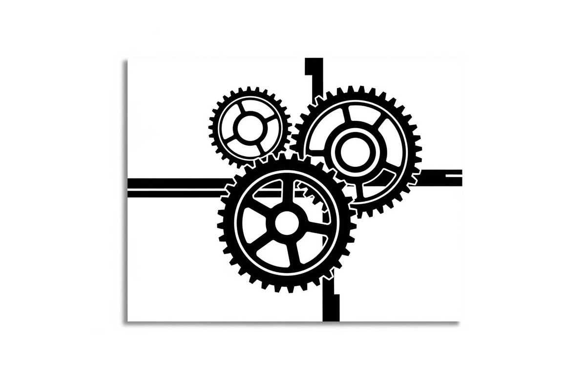 Gear & Cogwheel Silhouette Vector Bu, an Illustration by jahid234 (Photo 49 of 51)