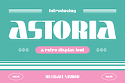 Astoria Retro Display Font, a Sans Serif Font by GRVS Studio (Thumbnail 1 of 4)