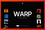 WARP | GSAP Powered Webflow Template, a Landing Page Template by Rick Mummery (Thumbnail 1 of 5)