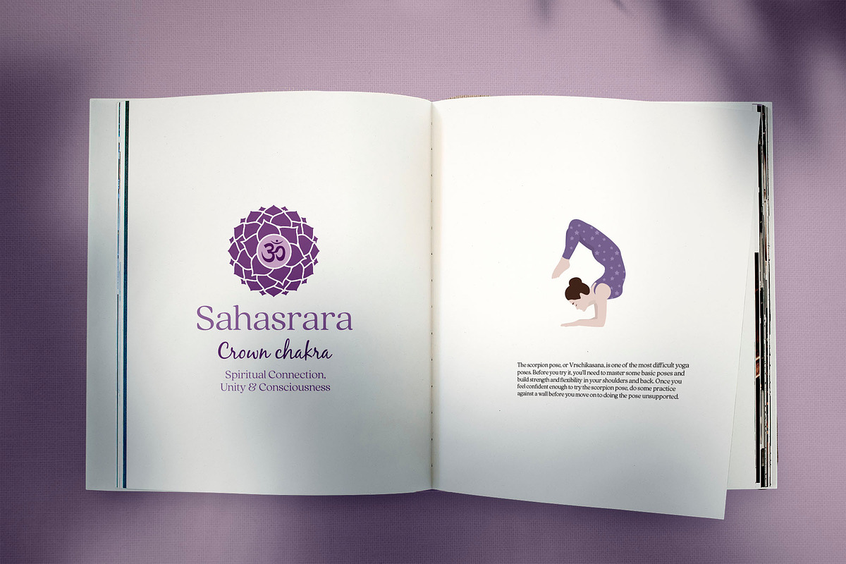 Sahasrara Chakra Yoga Postures, an Illustration by Sunnyfields (Photo 3 of 5)