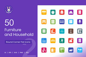 Furniture & Household Round Corner, an Icon by IconBunny