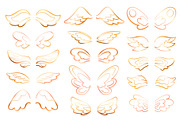 Angel Wings SVG PNG Vector Clipart, a Decorative Illustration by RabbitAndPencil (Thumbnail 3 of 5)