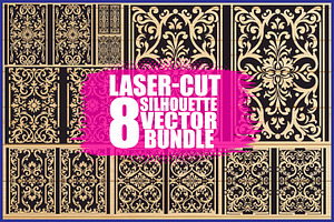Mandala Laser Cut Vector Bundle, an Illustration by jahid234