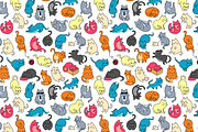 Meowers Icons and Seamless Pattern, a Pattern Graphic by Iconka (Thumbnail 5 of 9)