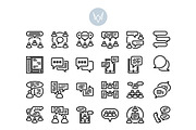 32 Social Communication Icon Sets, an Outline Icon by VINZENCE STUDIO (Thumbnail 4 of 4)