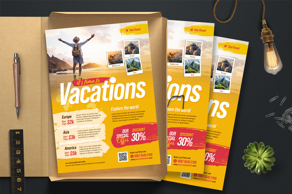 Travel Flyer Template, a Flyer Template by Boostock (Photo 2 of 4)