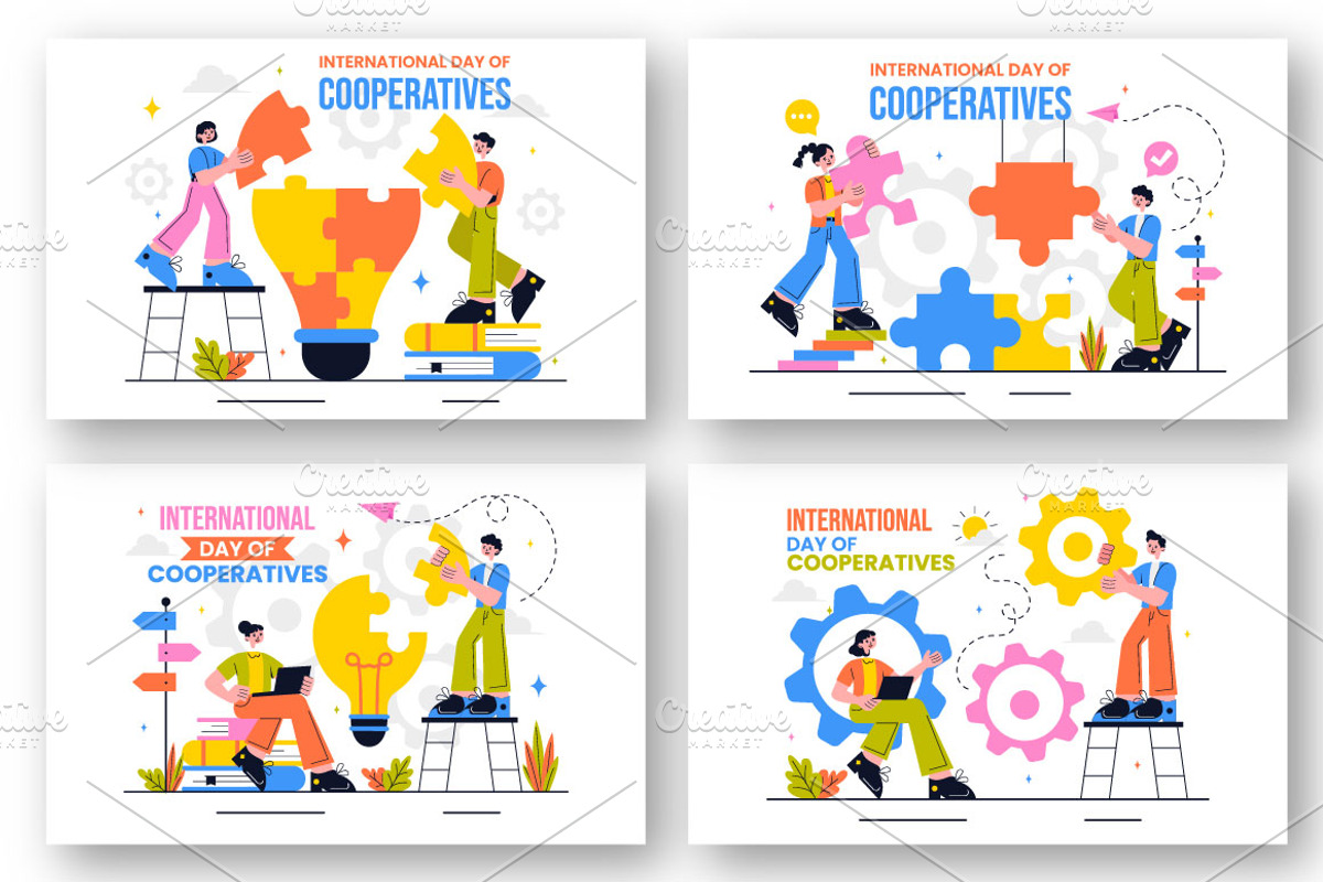 10 International Day of Cooperatives, a Person Illustration by denayunebgt (Photo 2 of 4)
