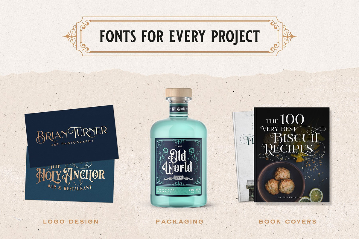 Vintage Font Bundle, a Font by Heritage Type Co. (Photo 8 of 9)