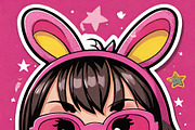 Kawaii Girl Stickers & Illustrations, an Illustration by ETARA by Mea Hau (Thumbnail 14 of 16)