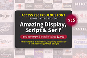 Fabulous Font Bundles, a Script Font by Gatype (Thumbnail 1 of 18)