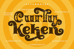 Curly Keken - Decorative Retro Font