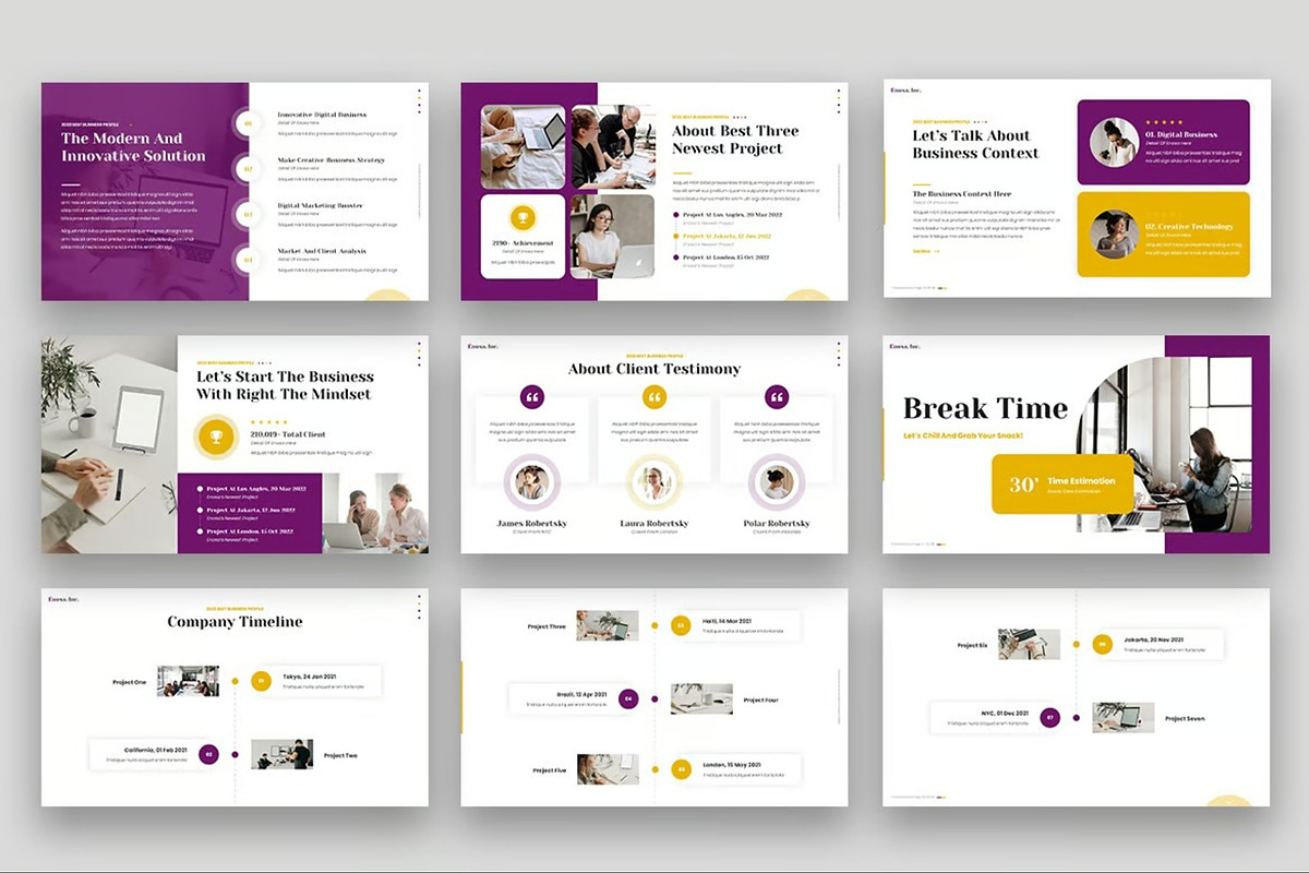 Enosa - Business Google Slides, a Presentation Template by Fit-tee (Photo 3 of 6)