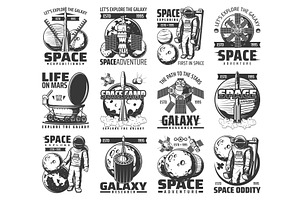 Galaxy Explore Vector Icons