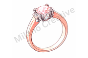 Ring Line Art, an Illustration by Milano Creative (Thumbnail 2 of 5)