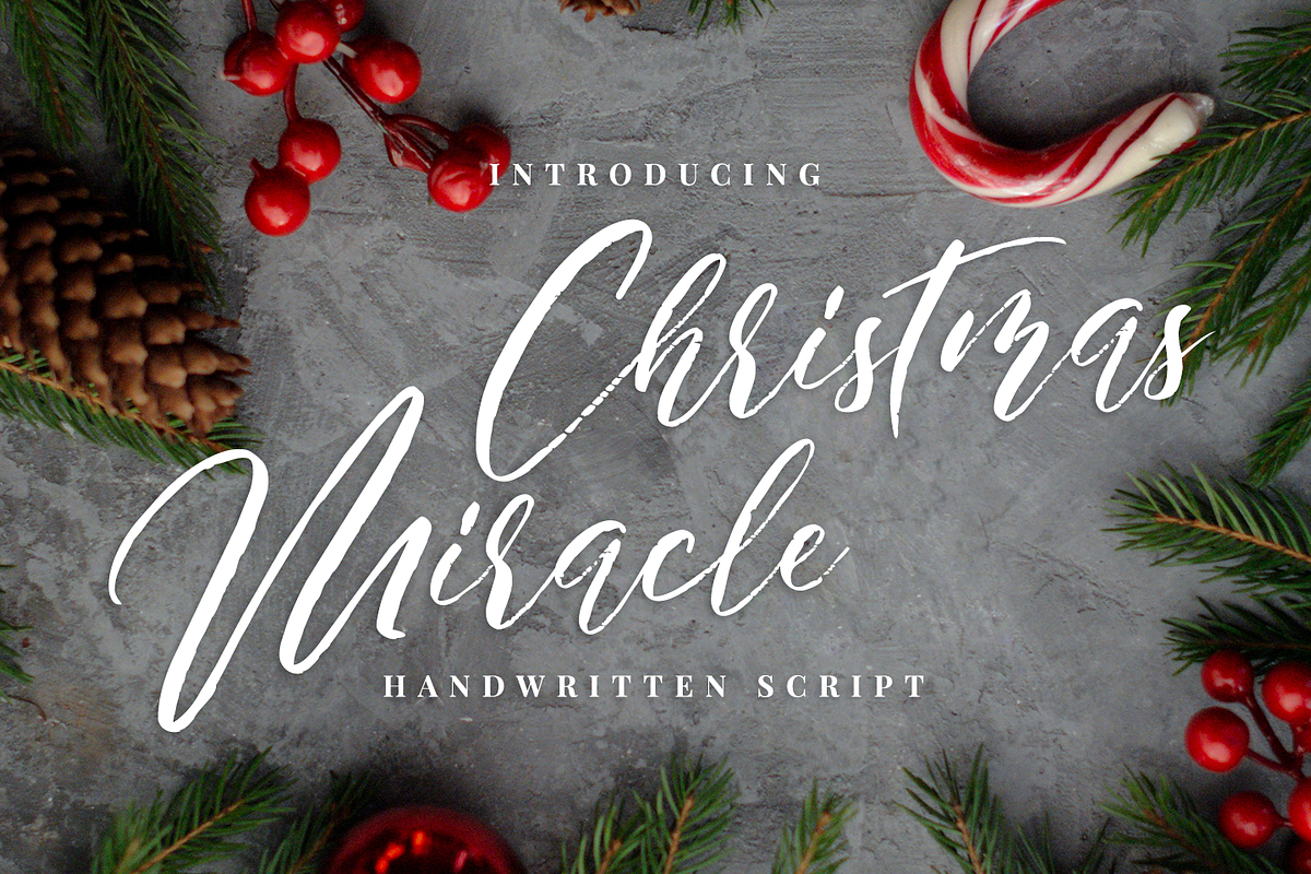 Christmas Miracle Brush Script