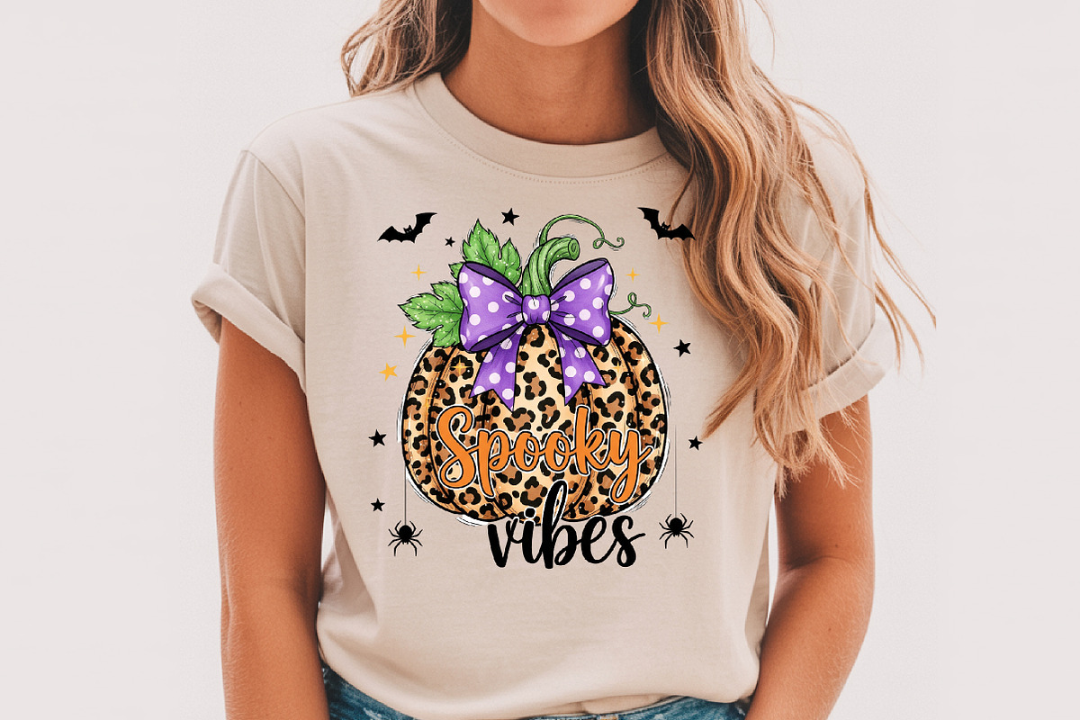 Spooky Vibes Png t-shirt, an Illustration by Watercolor design (Photo 2 of 3)