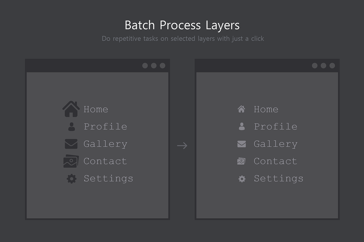 Layer Batch - Processing Kit, a Plug-in Add-On by h3design (Photo 4 of 13)