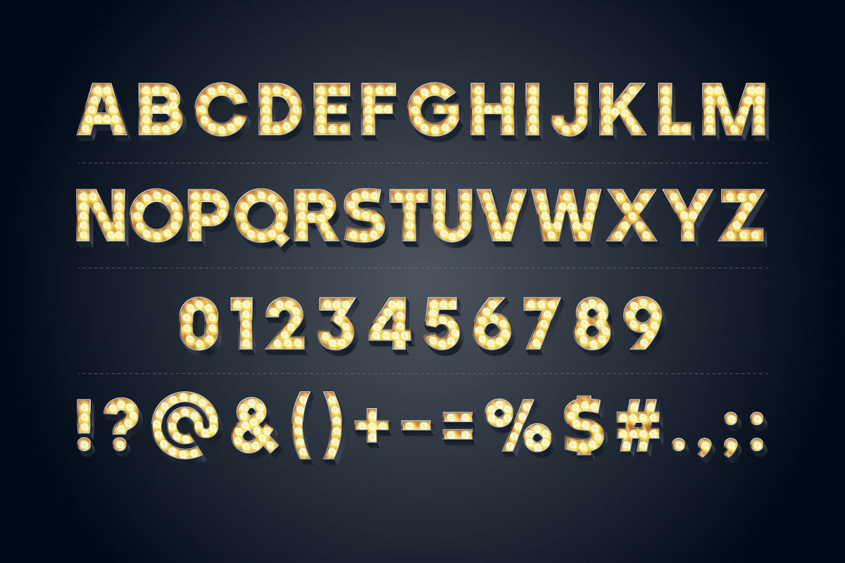 Old lamp alphabet preview 3