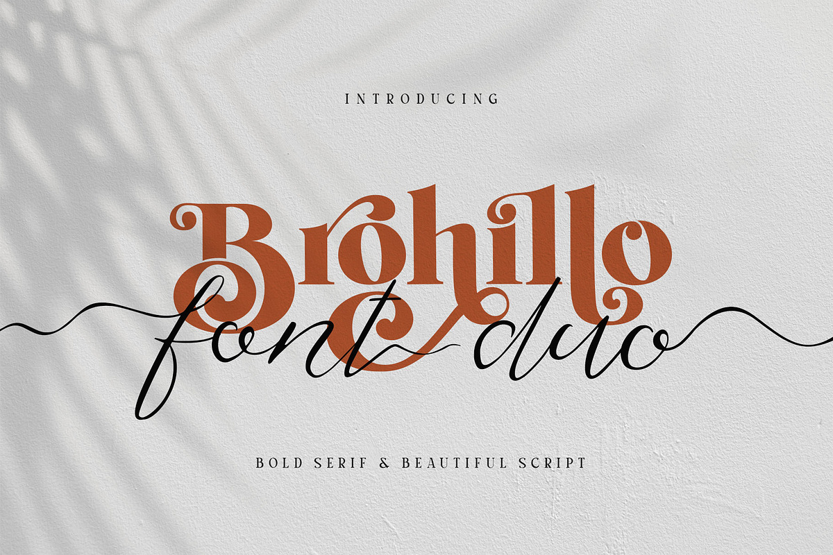 Brohillo Font Duo, a Script Font by alit design (Photo 1 of 30)