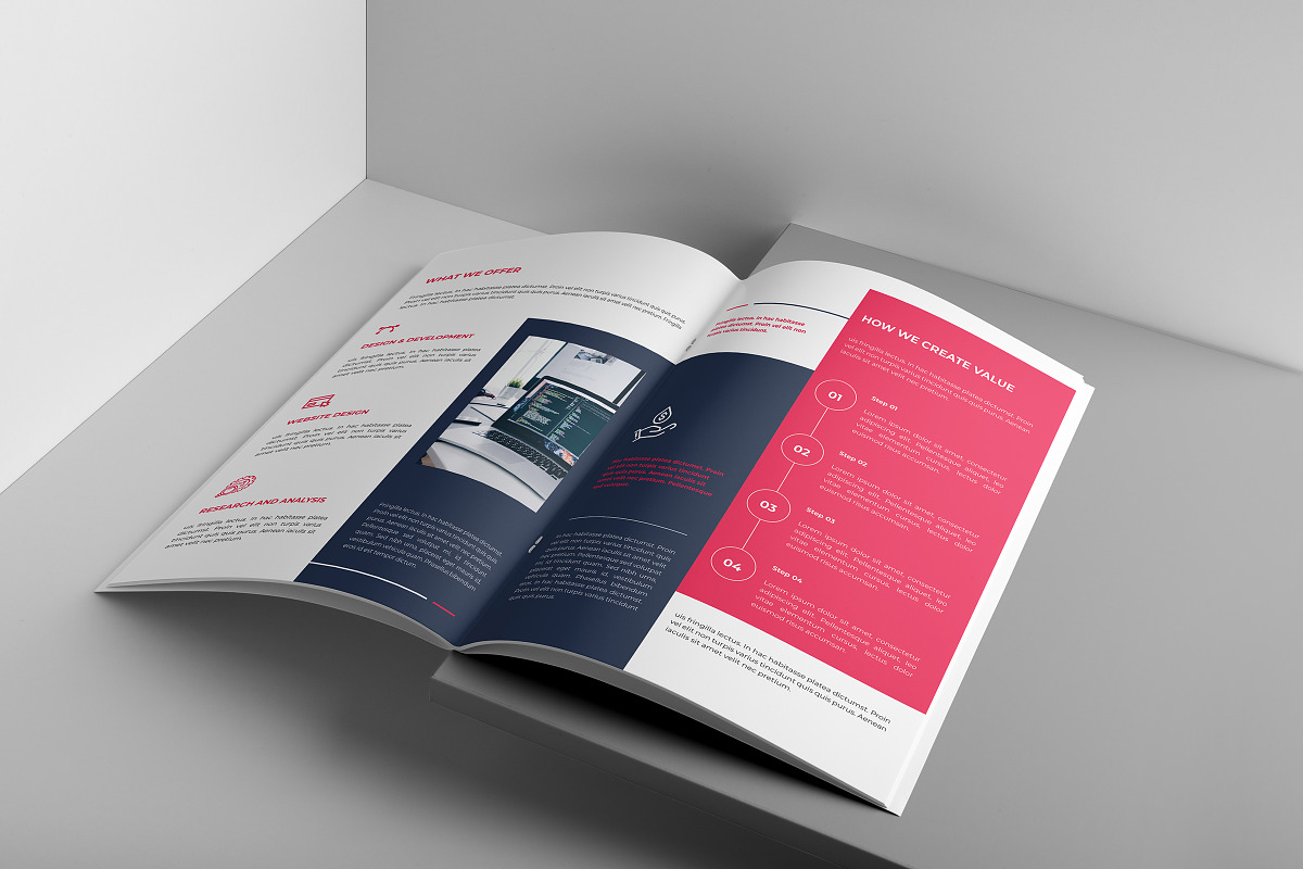 Creative Project Proposal Template, a Brochure Template by retrographix (Photo 10 of 13)