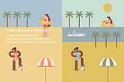 Geometric Life - Beach Activities, a Person Illustration by Léo Alexandre (Thumbnail 10 of 16)