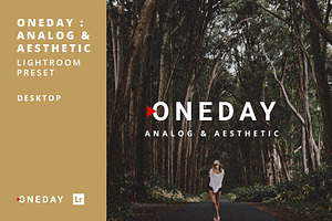 Oneday: Analog & Aesthetic Lr Preset